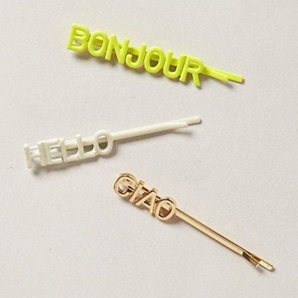 Anthropologie/Ban.do "Jeune Fille" Hair Barrettes - Picture 2 of 4